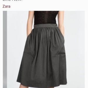 Zara Drindl pocket skirt
